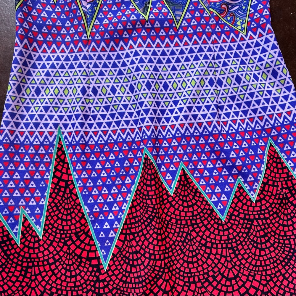 Mah Na Mah Na by Jen Kao vibrant psychedelic dress- size 8 - Picture 6 of 14